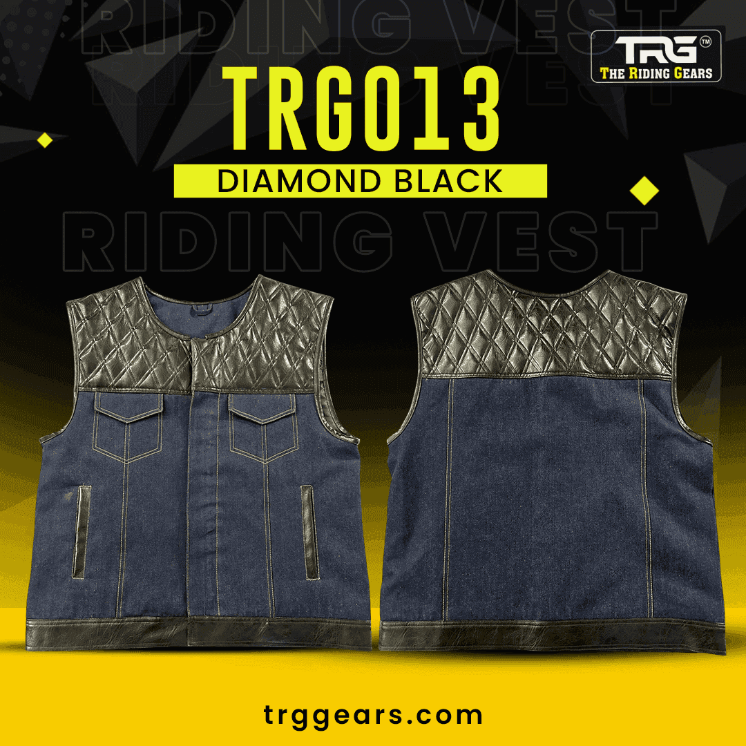 Trg013 diamond black vest - TRG GEARS