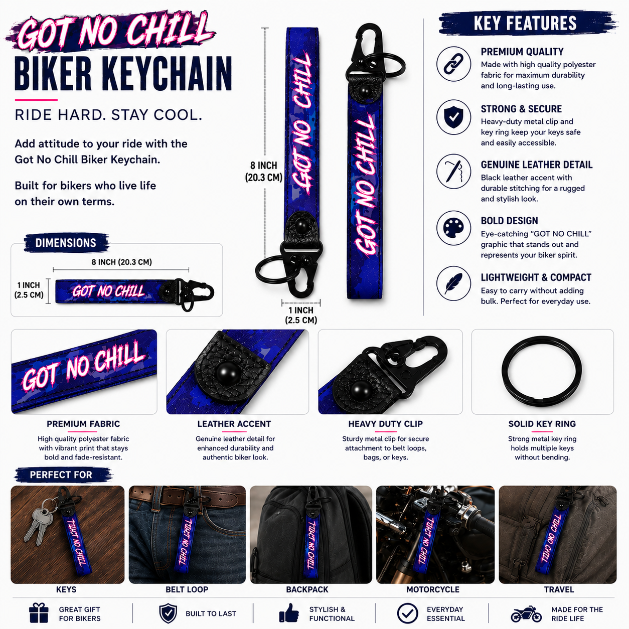 Got No Chill Keychain