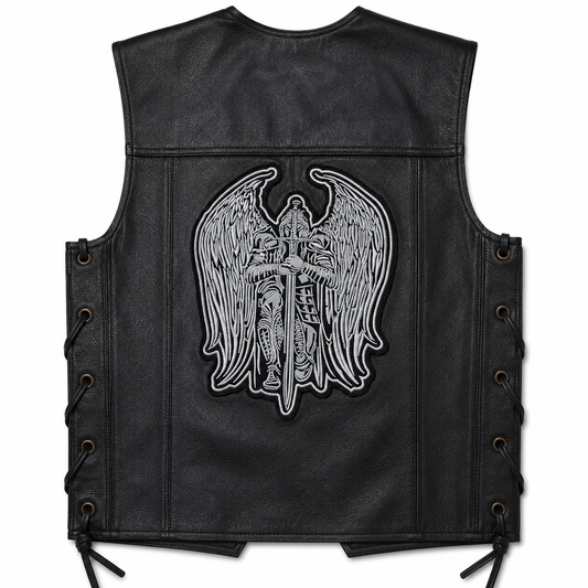 God Father Back Premium Embroidered Patch | Iron-On & Sew-On | 12 × 10 Inches