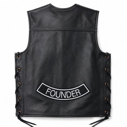 Founder Back Designation Premium Embroidered Patch | Iron-On & Sew-On