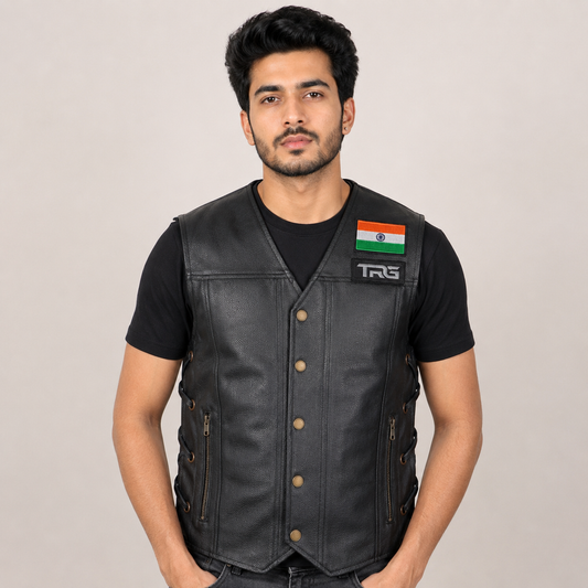 Trg07 Pure Leather Riding vest