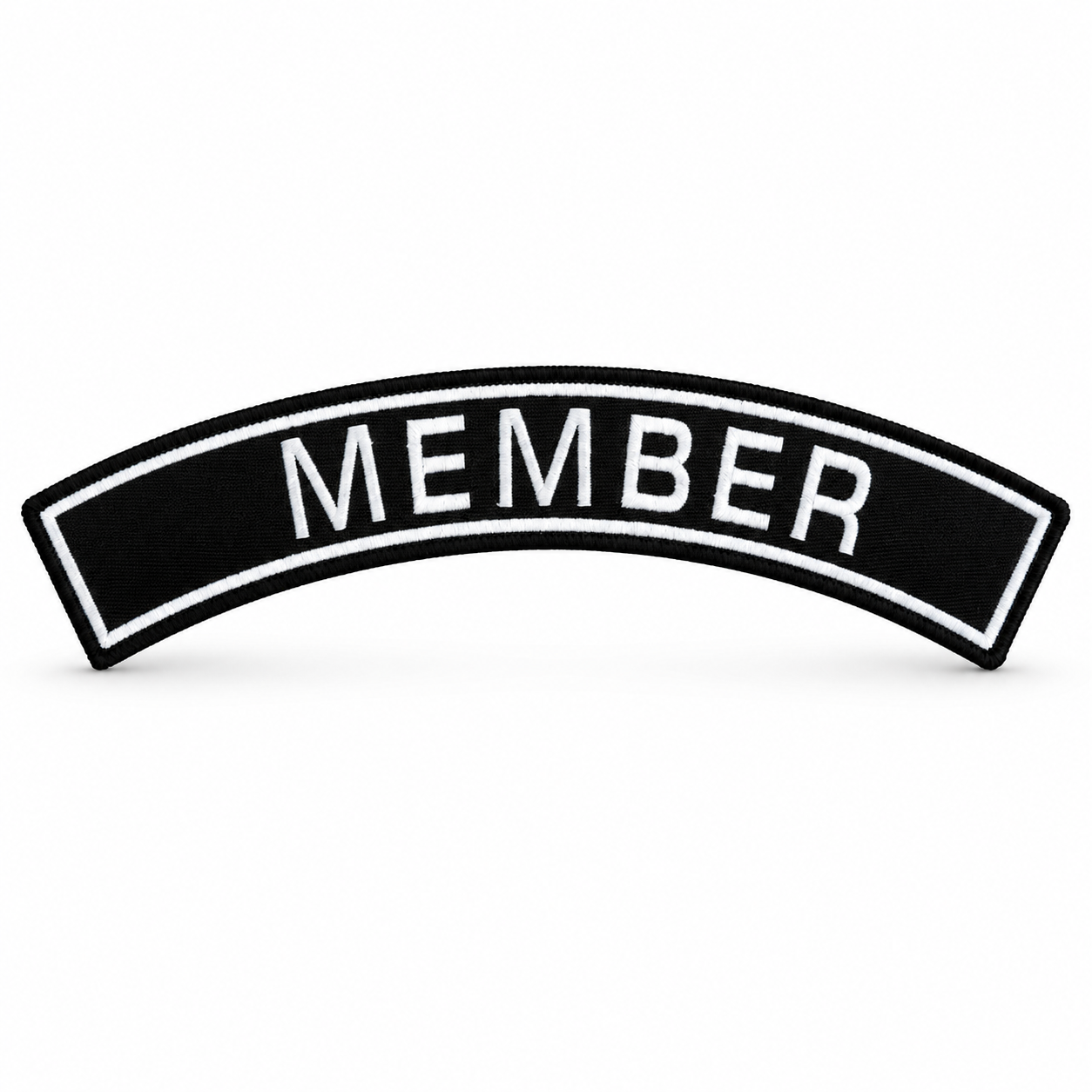 Member Back Designation Premium Embroidered Patch | Iron-On & Sew-On