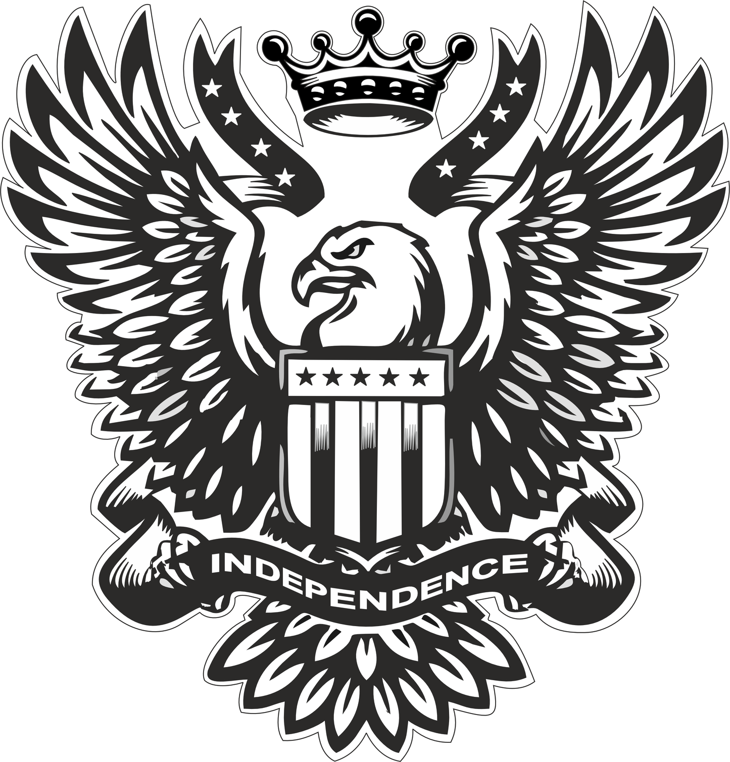 Independence Sticker 2.5 × 2.5 Inches – Motorcycle Rider Sticker