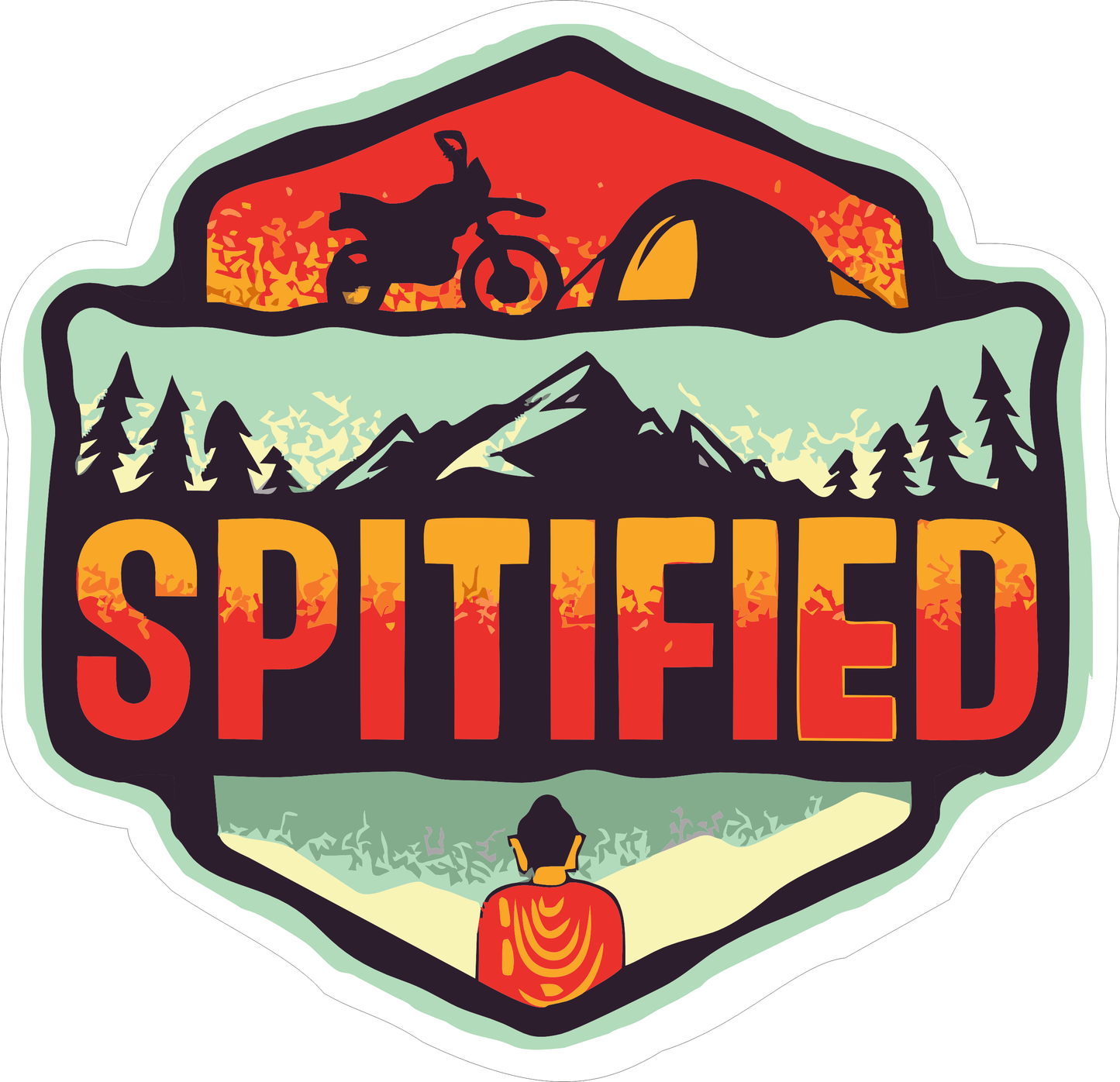 Spitified Sticker 2.5 × 2.5 Inches