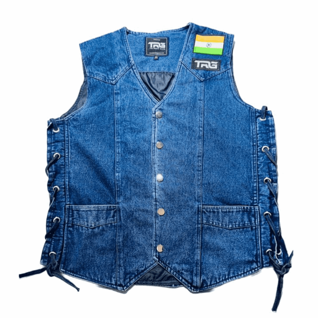 Trg09 cotton denim riding vest - TRG GEARS