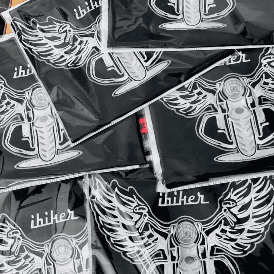 Customised embroidered biker flag 12*18 inches - TRG GEARS