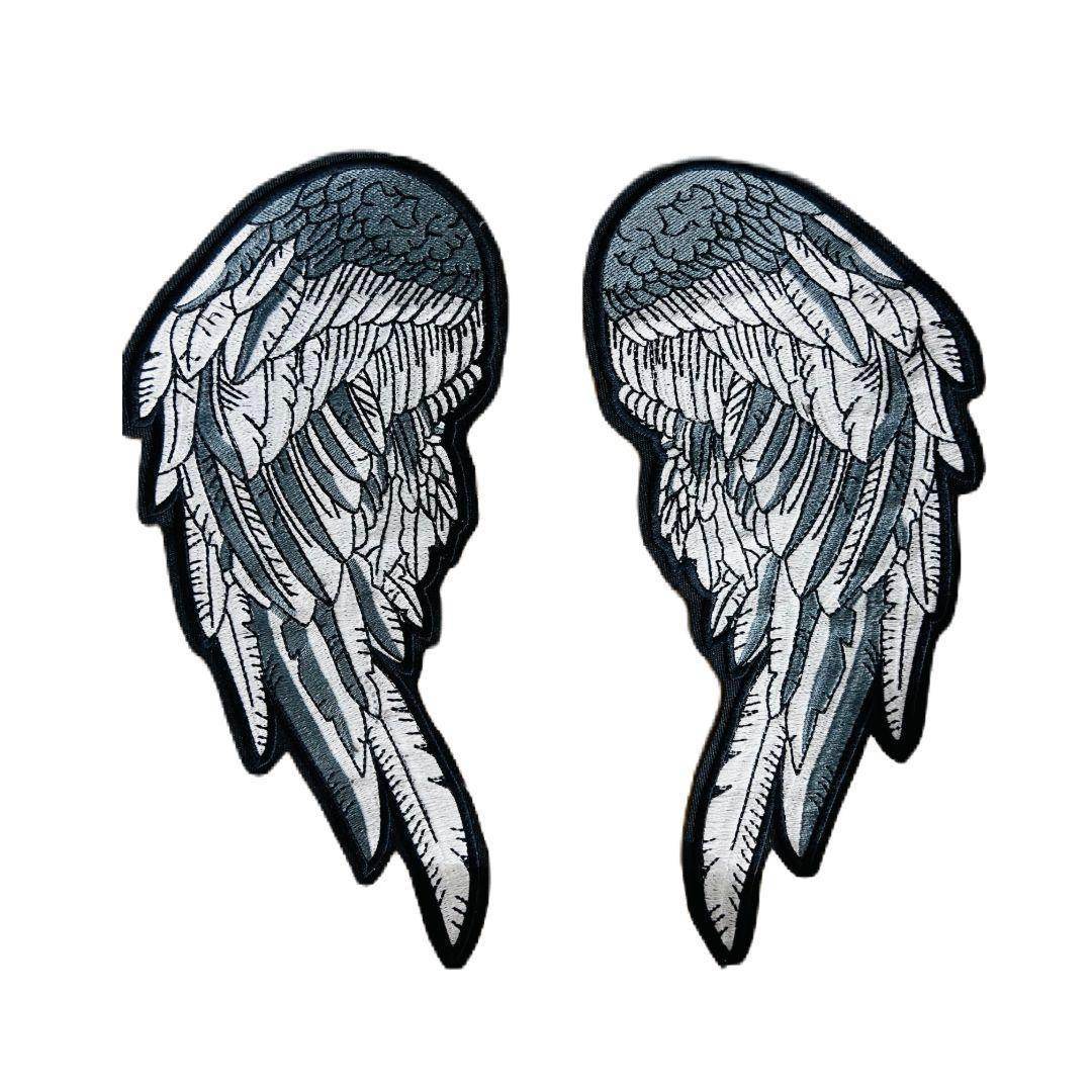 Wings back patch embroidered 10*6 inches - TRG GEARS