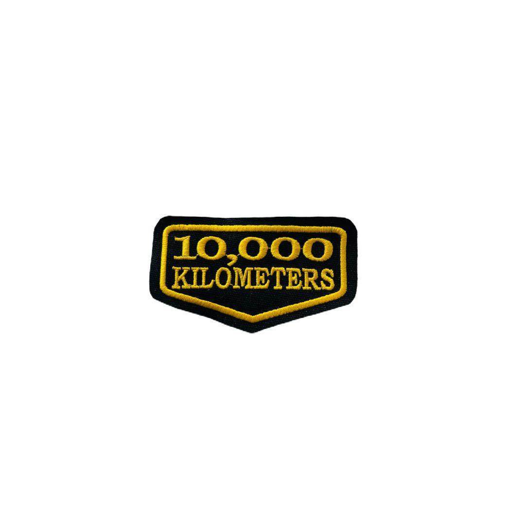10 thousand kilometers kms patch embroidered 2*3.5 inches - TRG GEARS