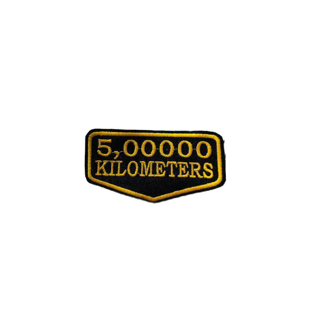 5 lakh kilometers kms patch embroidered 2*3.5 inches - TRG GEARS