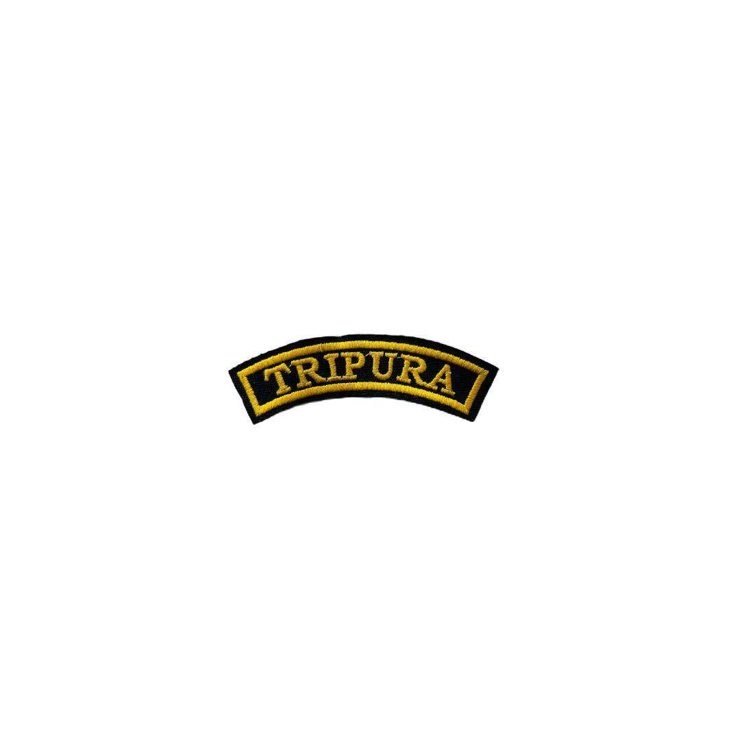 Tripura state patch embroidered 1*4 inches - TRG GEARS