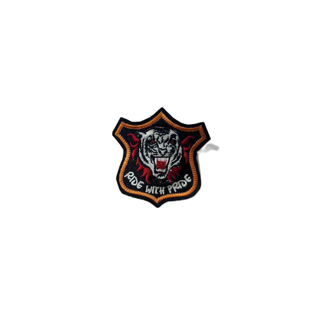Ride with pride wording patch embroidered 3*3 inches - TRG GEARS