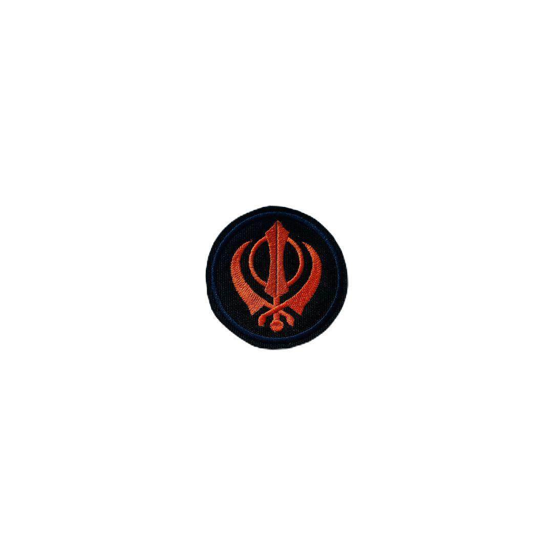 Khalsa flag patch embroidered 2*5 inches - TRG GEARS