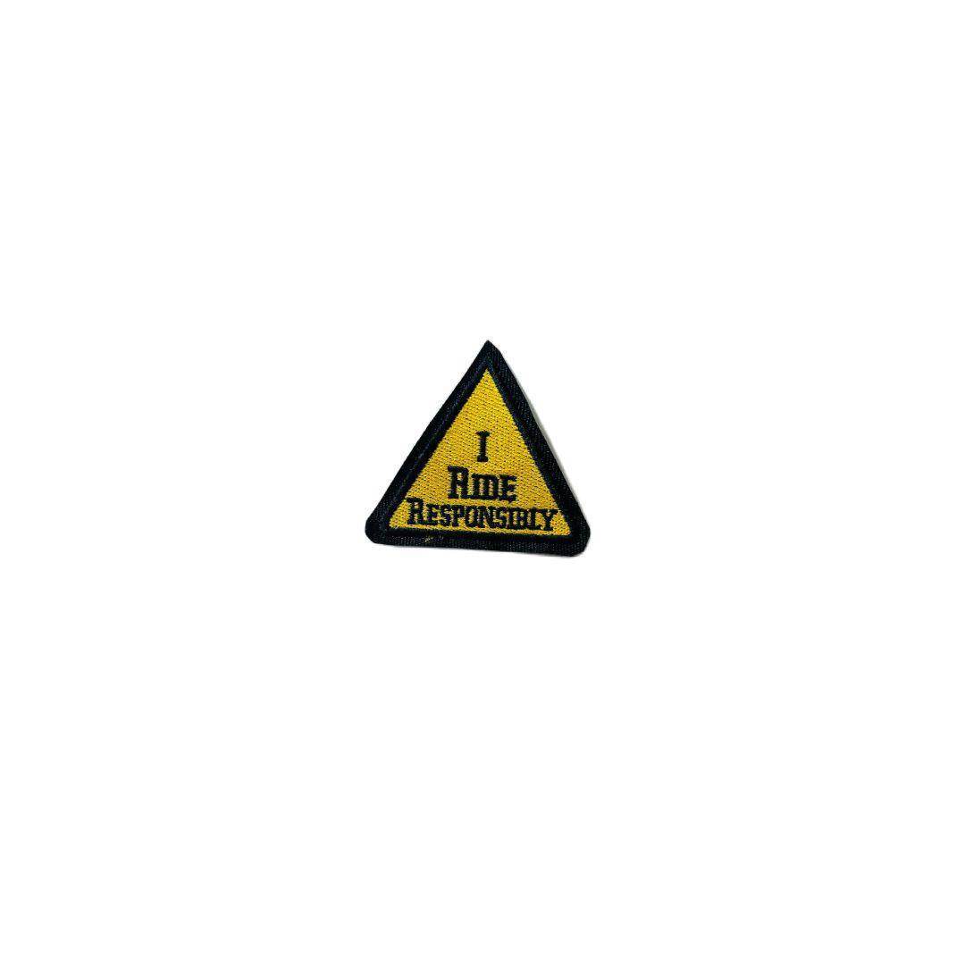 I ride responsibly embroidered patch 2.5 * 3 inches - TRG GEARS