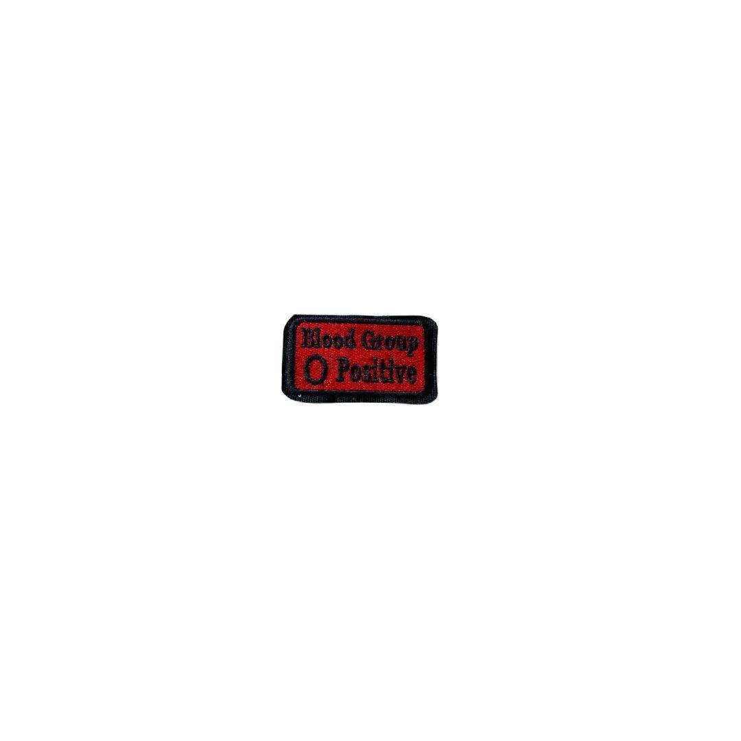 O positive blood group embroidered patch 1.5 *3 inches - TRG GEARS