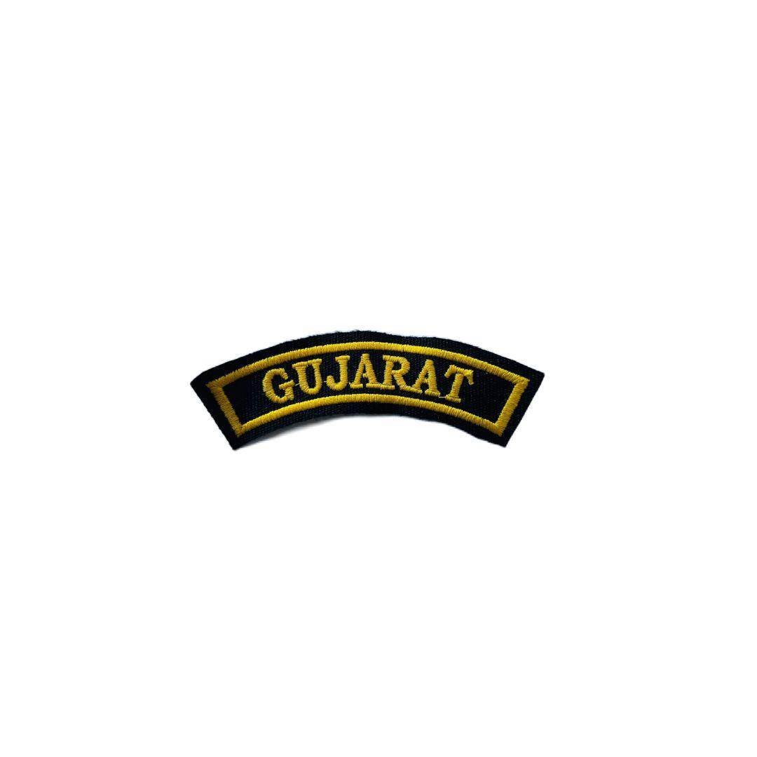 Gujarat state patch embroidered 1*4 inches - TRG GEARS