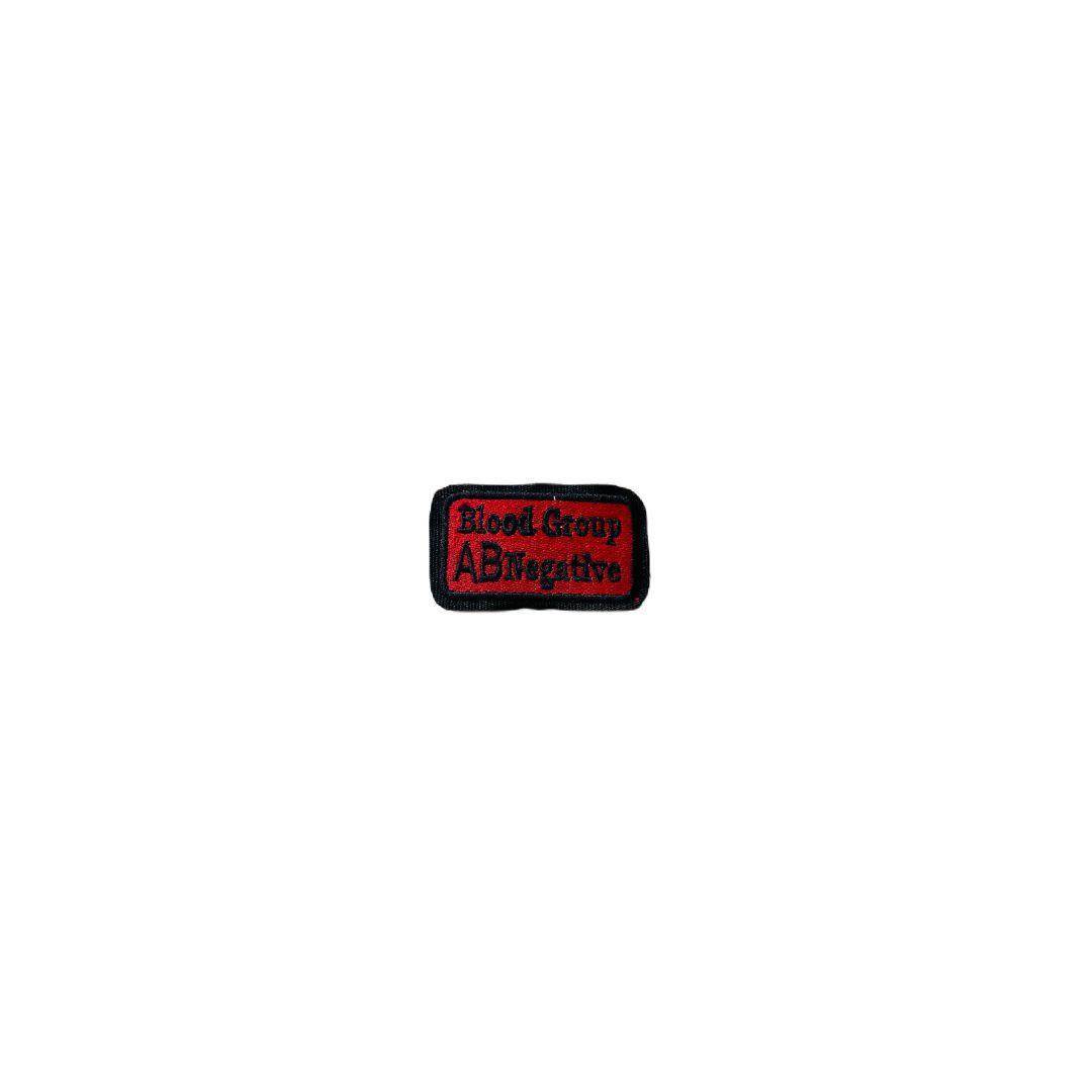 Ab negative blood group patch embroidered 1.5 * 2 inches - TRG GEARS