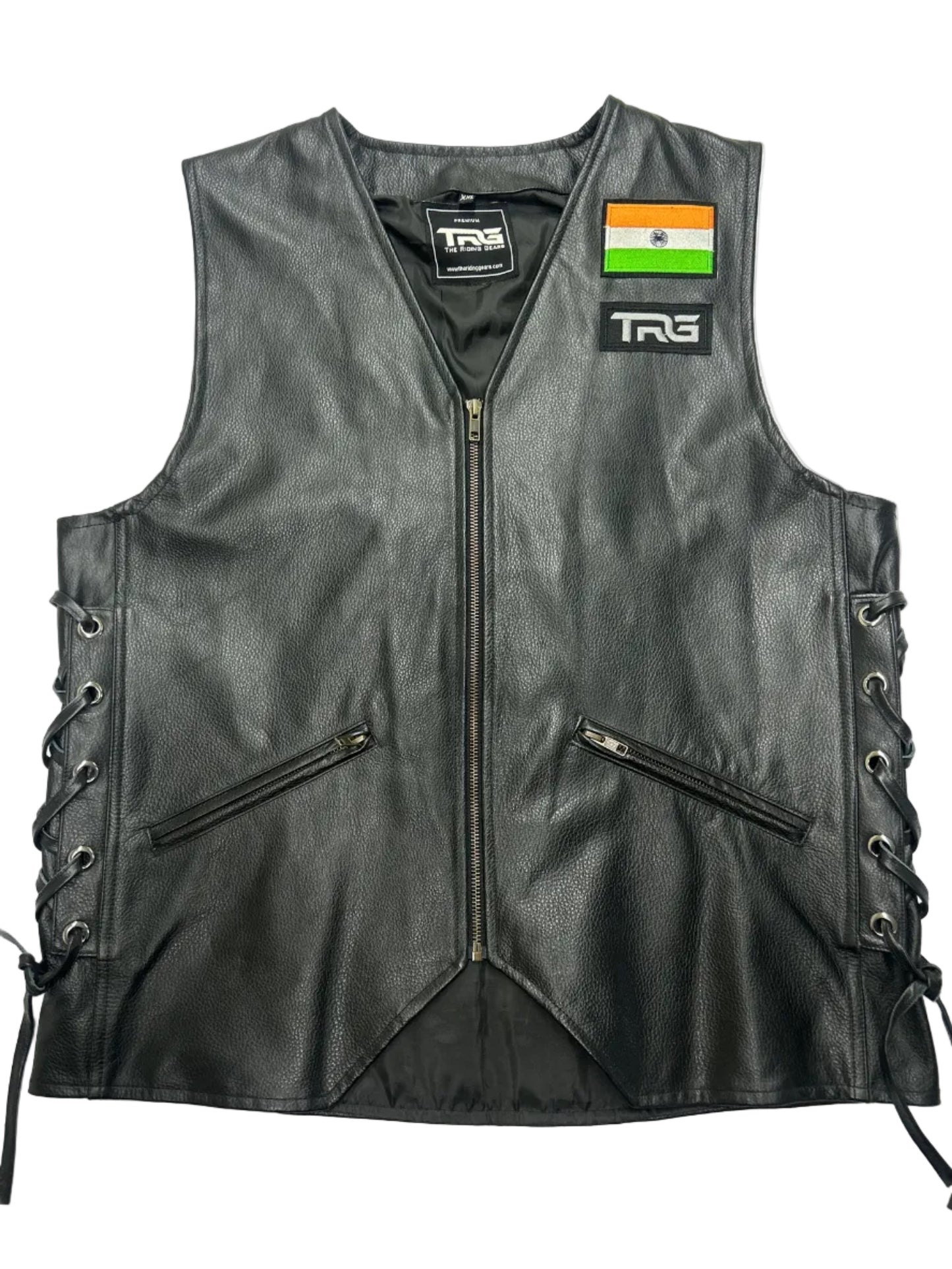 Trg08 cow leather riding vest