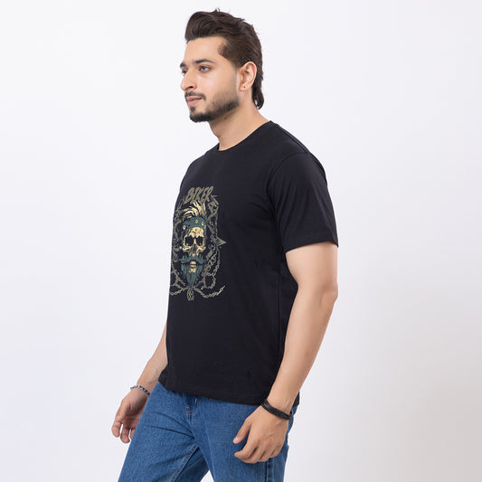 Biker Skull Chain Tshirt