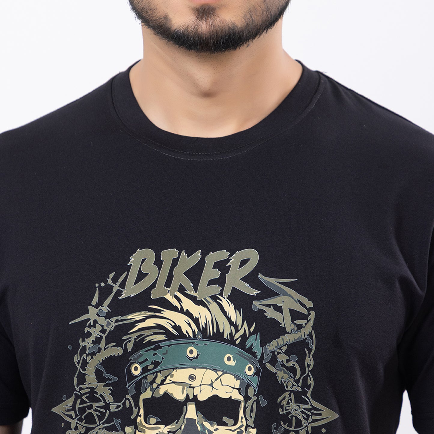 Biker Skull Chain Tshirt