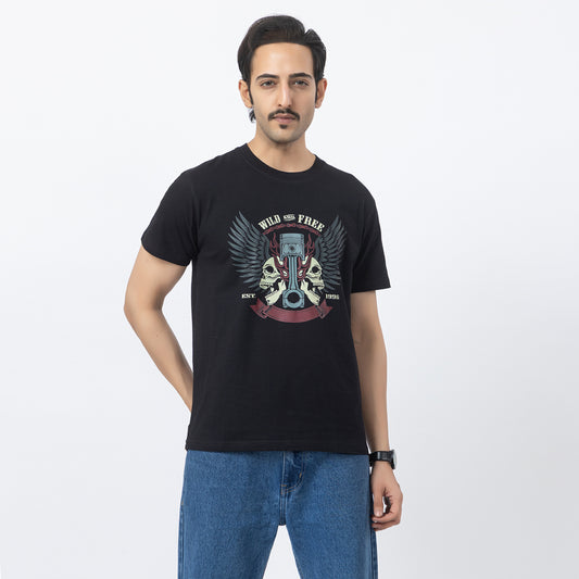 Wild And Free Biker T-shirt