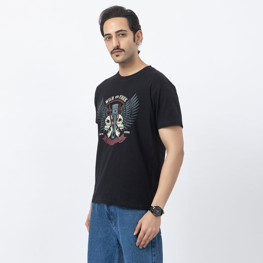 Wild And Free Biker T-shirt