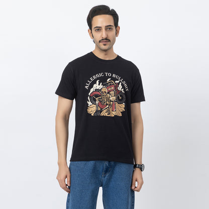Allergic To Bullshit Biker T-shirt