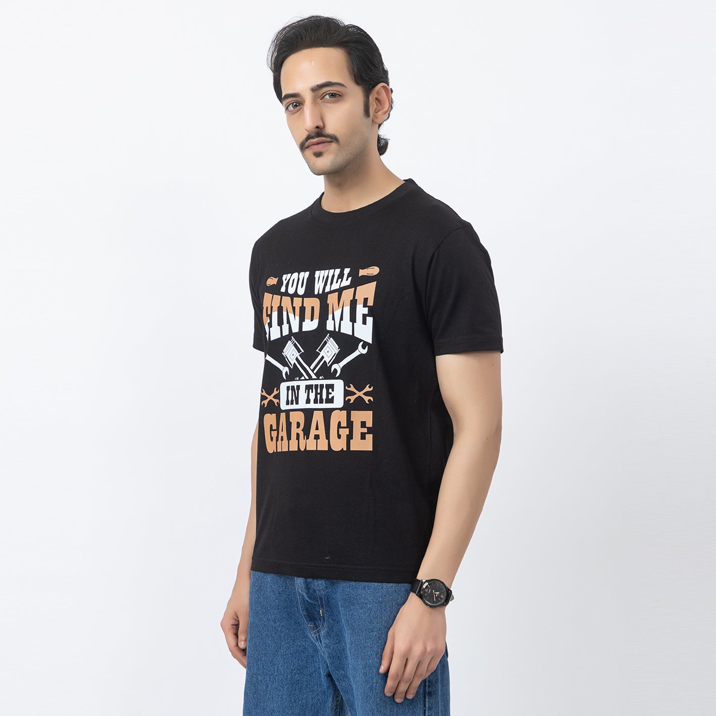 You Will Find Me In The Garage Biker T-shirt