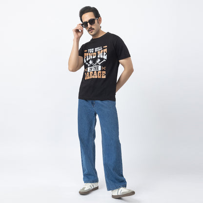 You Will Find Me In The Garage Biker T-shirt