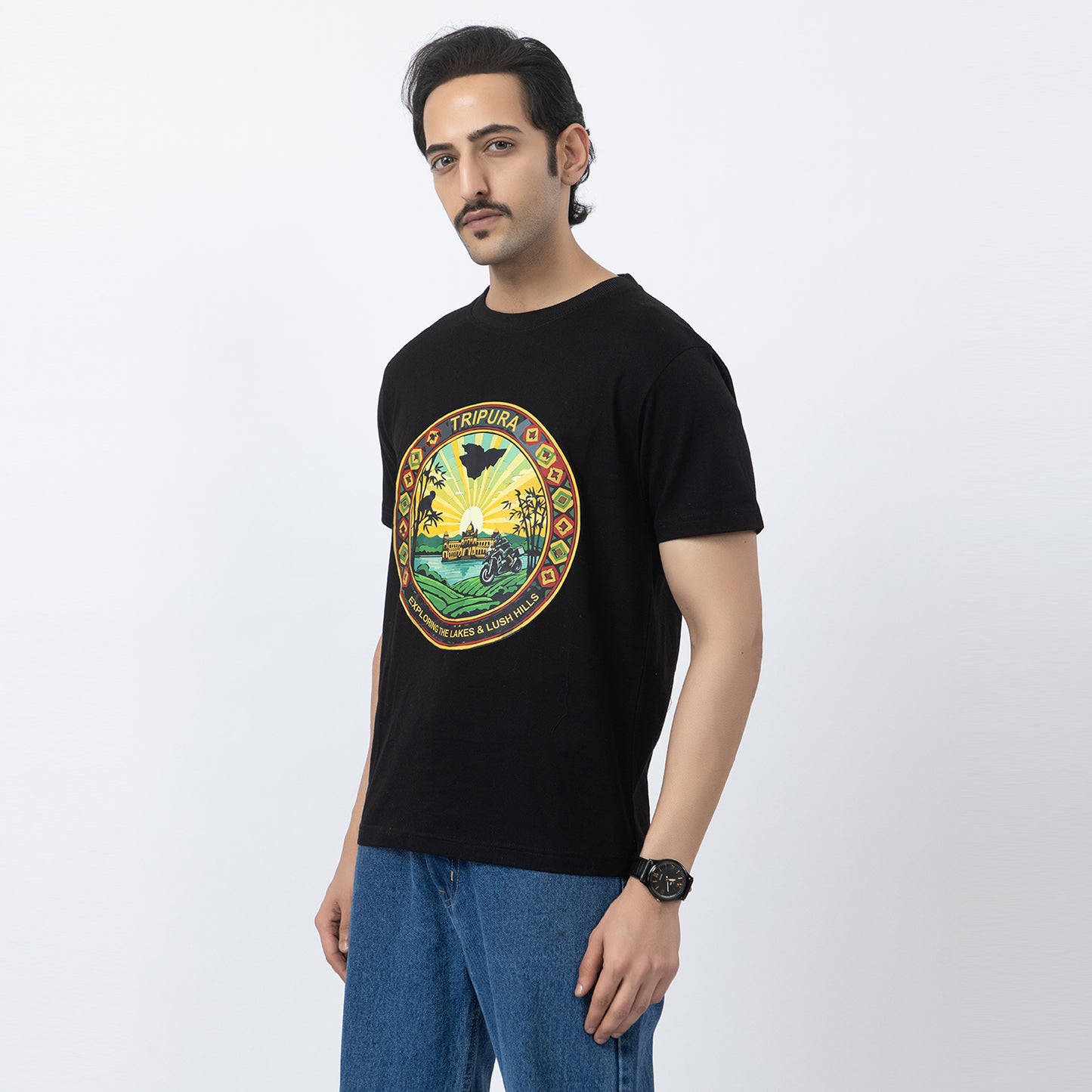 Tripura - Exploring Lakes And Lush Hills Biker T-shirts