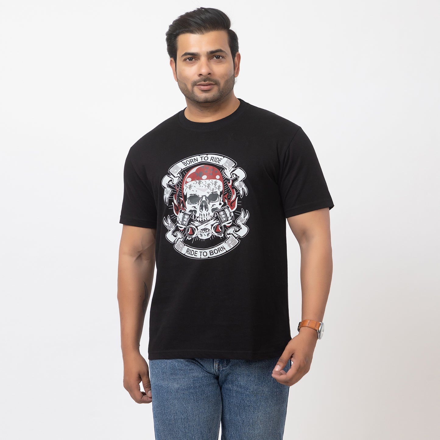 Born To Ride Ride To Born Biker T-shirt