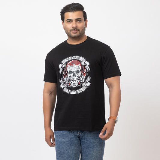 Born To Ride Ride To Born Biker T-shirt