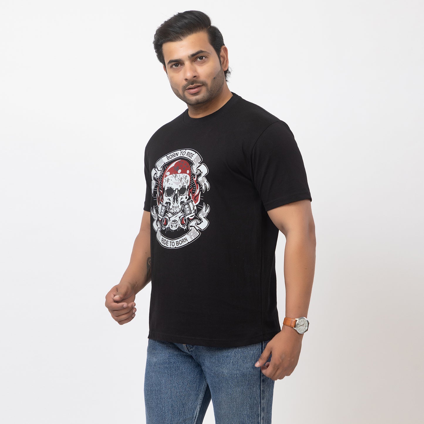 Born To Ride Ride To Born Biker T-shirt