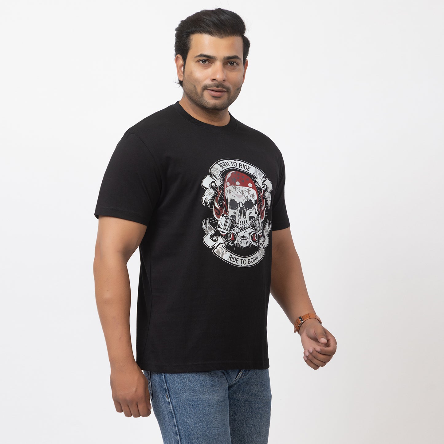 Born To Ride Ride To Born Biker T-shirt