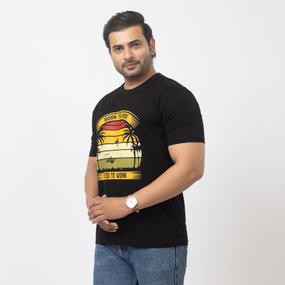 Born To Ride Forced To Work Biker T-shirt
