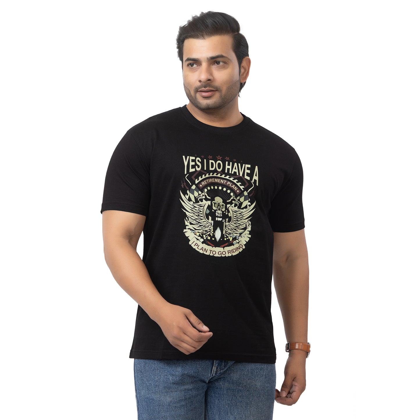 Yes I Do Have Retirement Plan Biker T-shirt