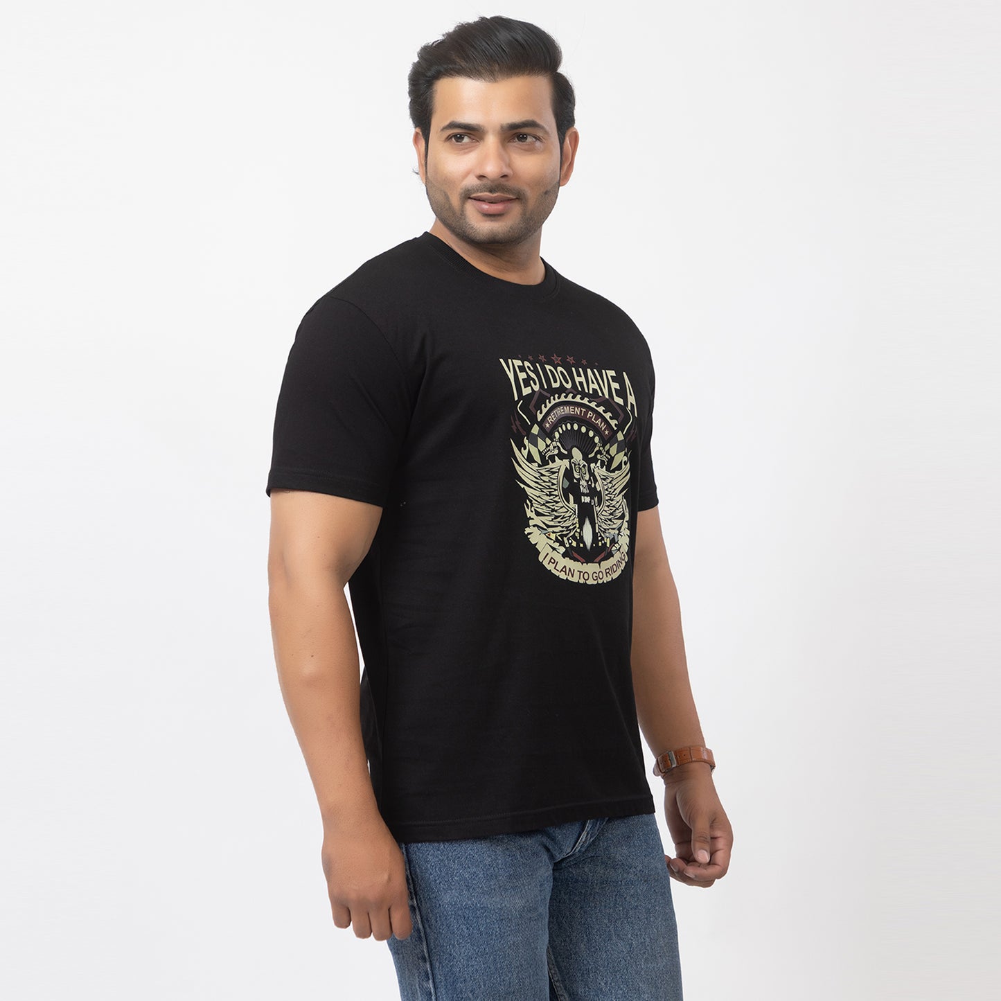 Yes I Do Have Retirement Plan Biker T-shirt
