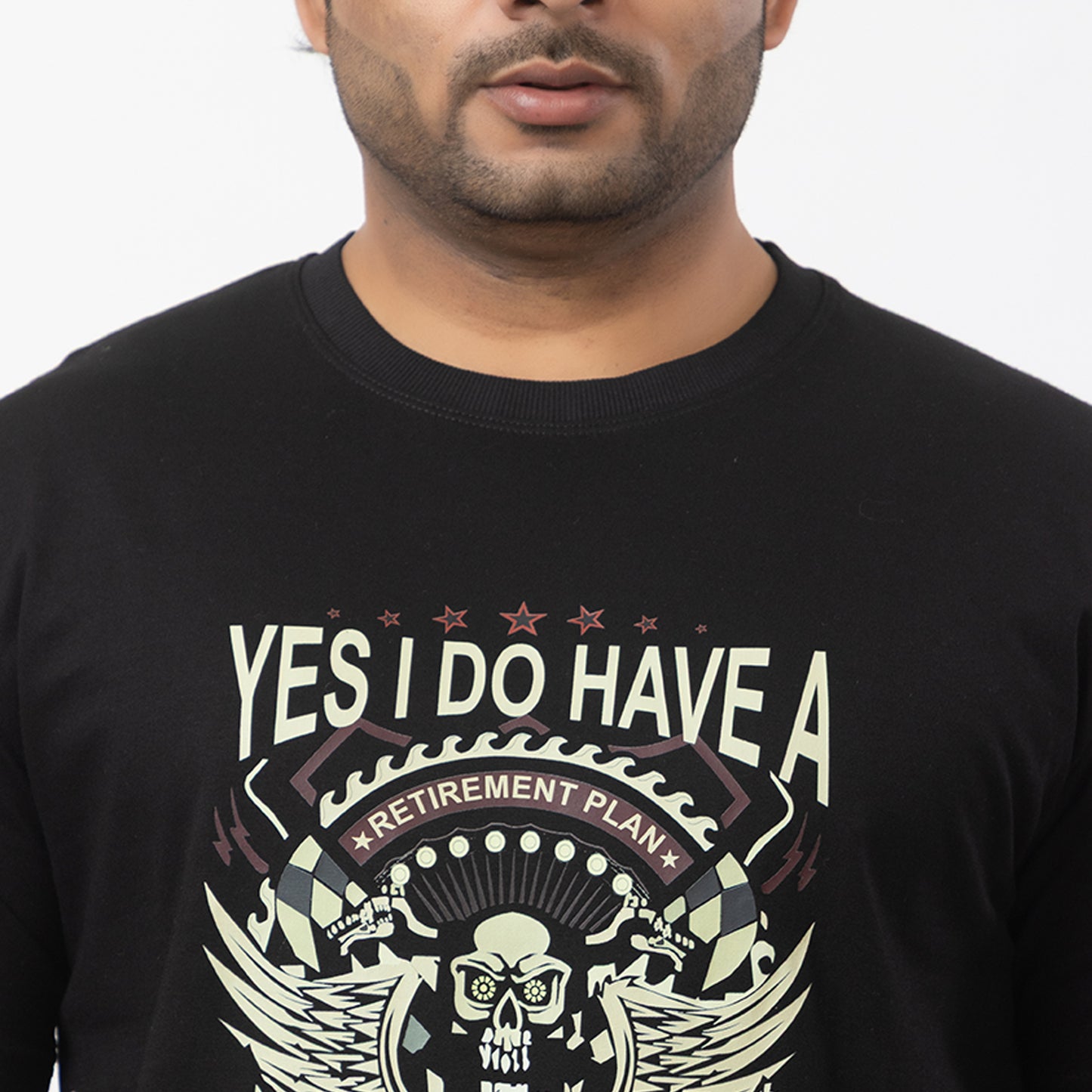 Yes I Do Have Retirement Plan Biker T-shirt