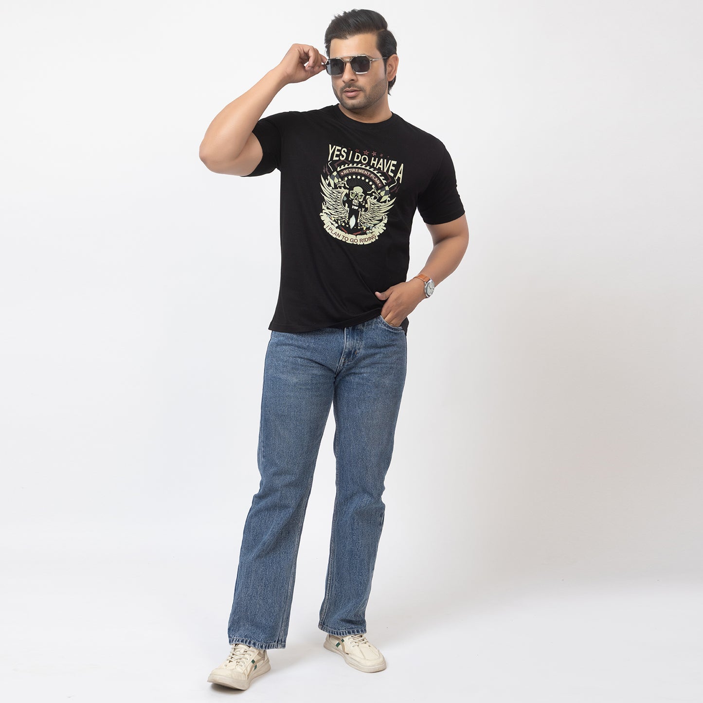 Yes I Do Have Retirement Plan Biker T-shirt