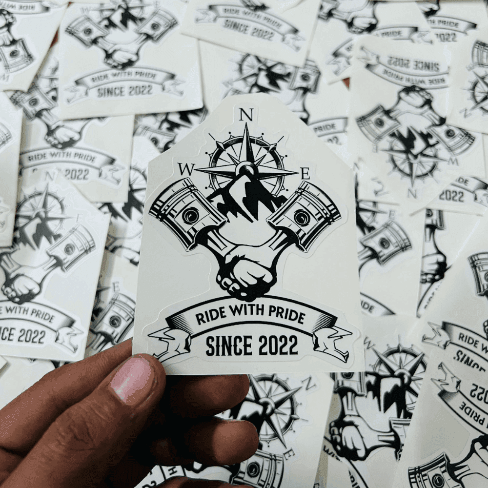 Customised stickers 2.5-3 inches - TRG GEARS