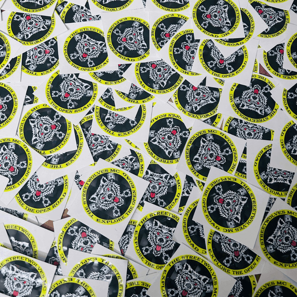 Customised stickers 2.5-3 inches - TRG GEARS
