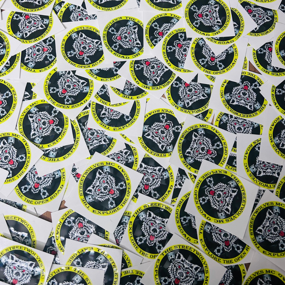 CUSTOMISED STICKERS 2.5-3 INCHES