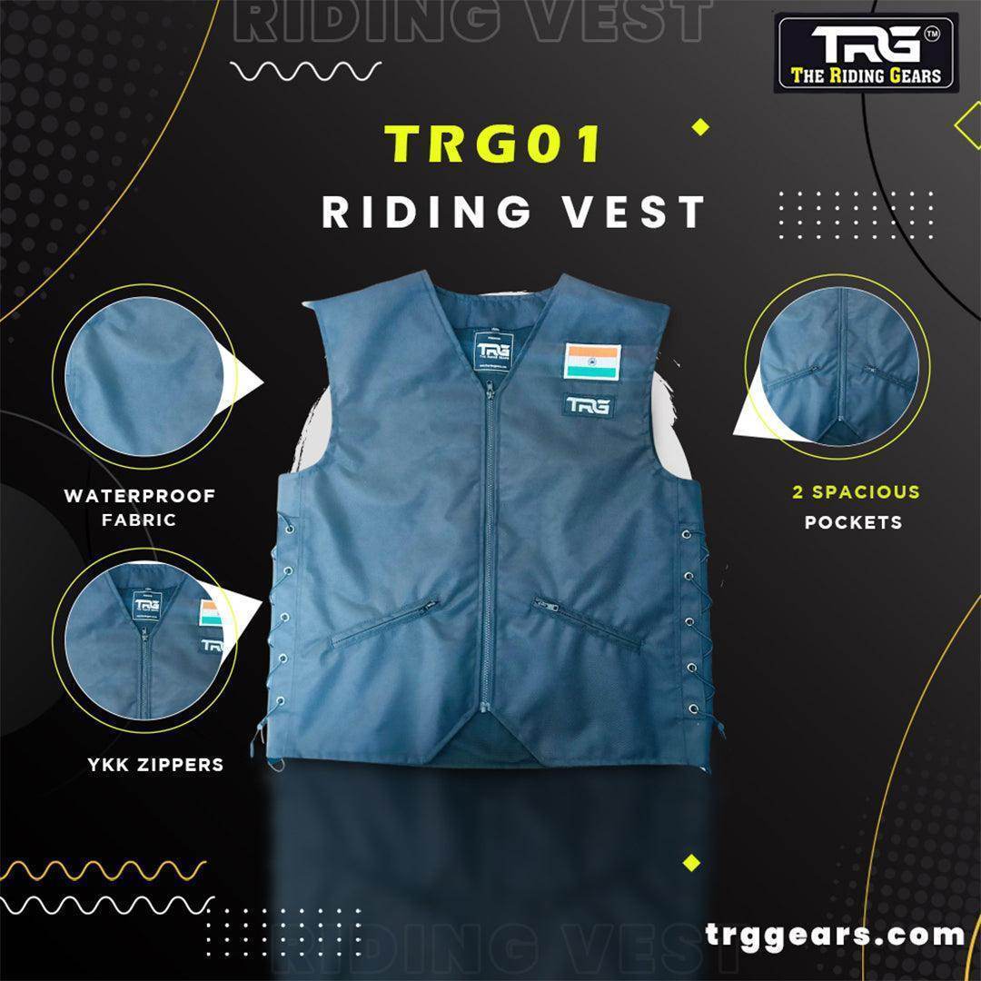 Trg01 nylon matty waterproof riding vest - TRG GEARS
