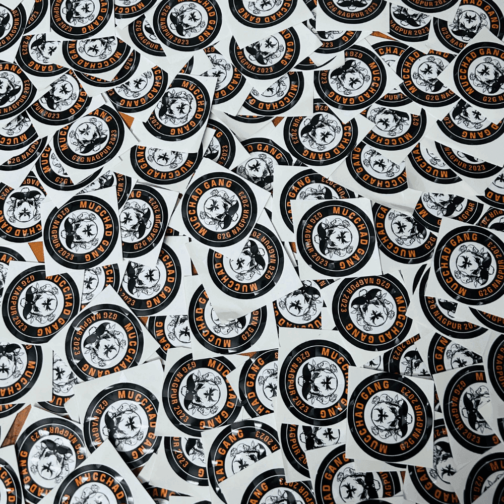 Customised stickers 2.5-3 inches - TRG GEARS