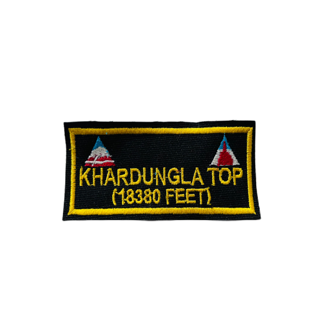 KHARDUNGLA PASS 4* 2 INCHES EMBROIDERED PATCH