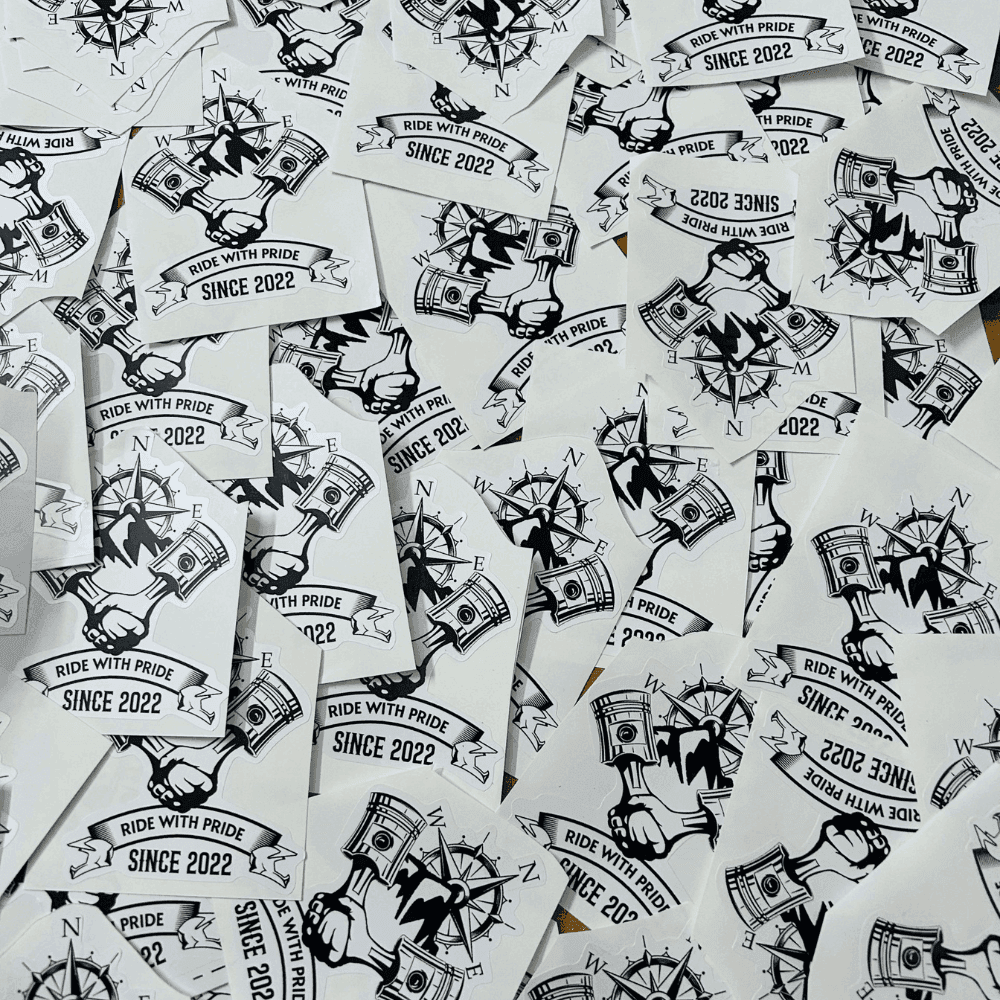 Customised stickers 2.5-3 inches - TRG GEARS
