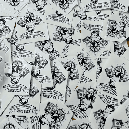 Customised stickers 2.5-3 inches - TRG GEARS