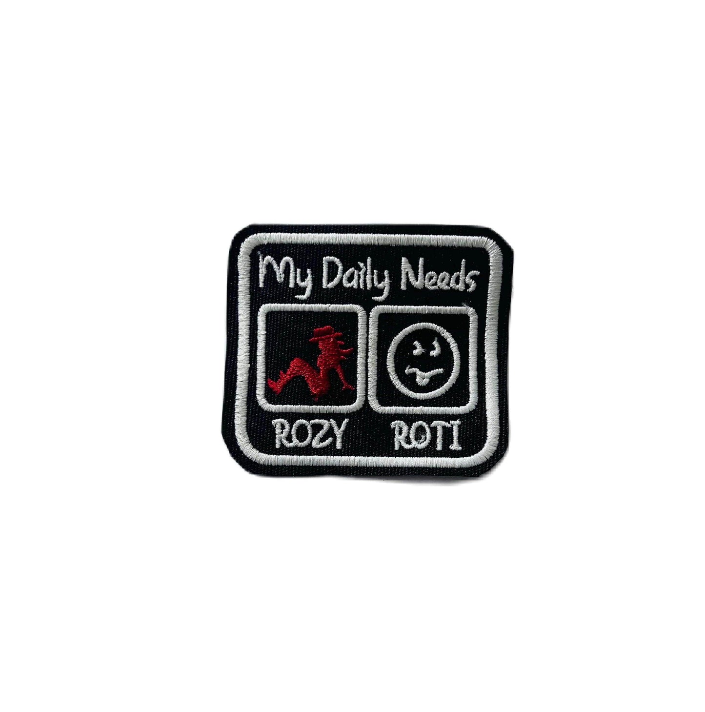 My daily needs rozy and roti embroidery patch 3* 3 inches - TRG GEARS
