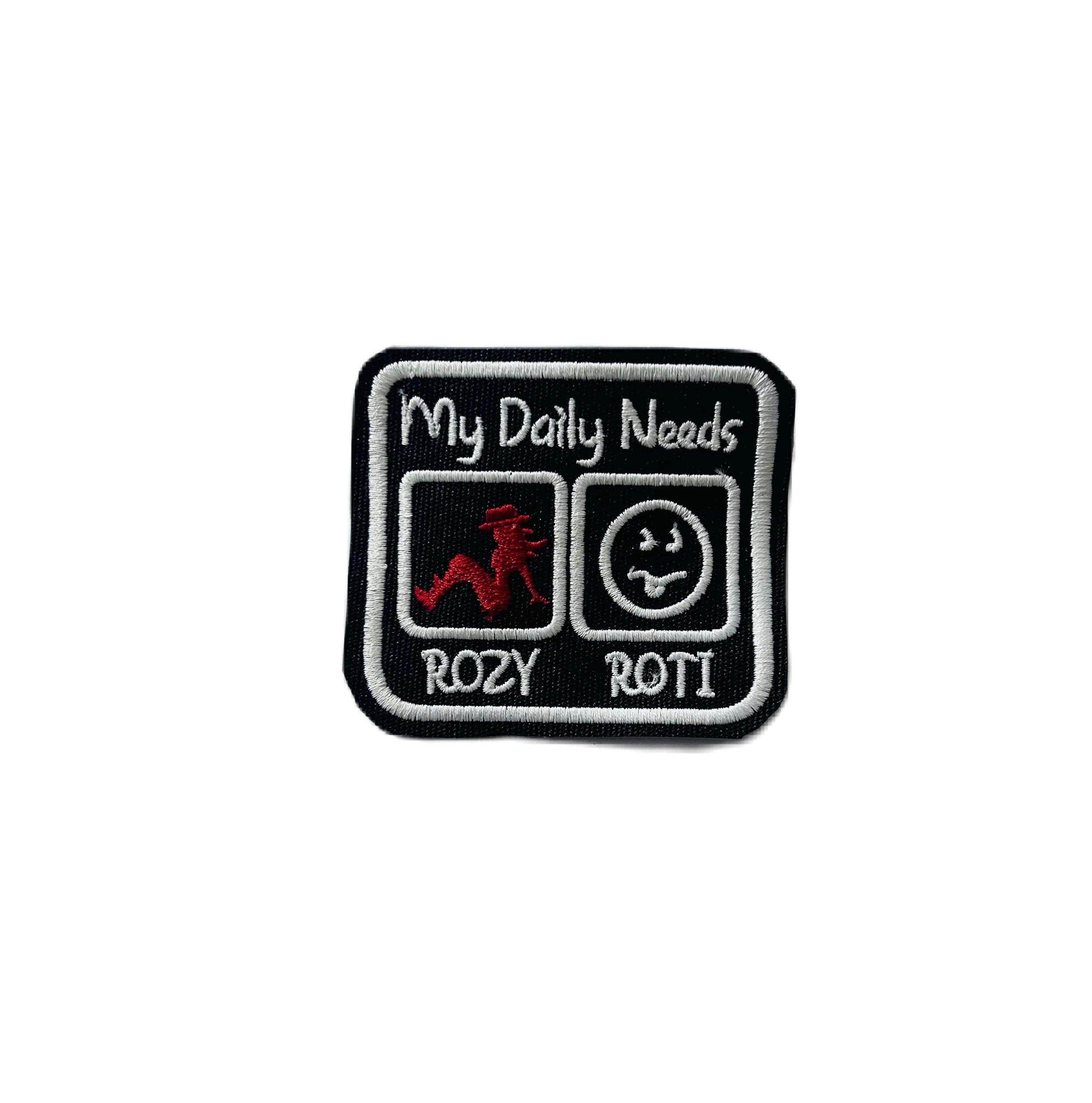 My daily needs rozy and roti embroidery patch 3* 3 inches - TRG GEARS