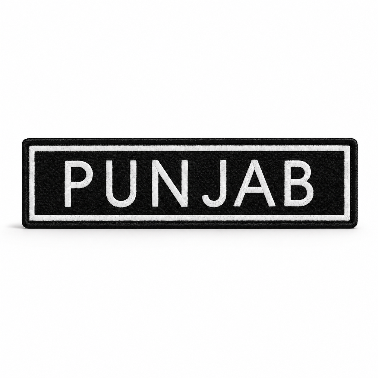 Punjab Straight State Back Embroidered Patch 2.5 × 10 Inch – Iron On / Sew On