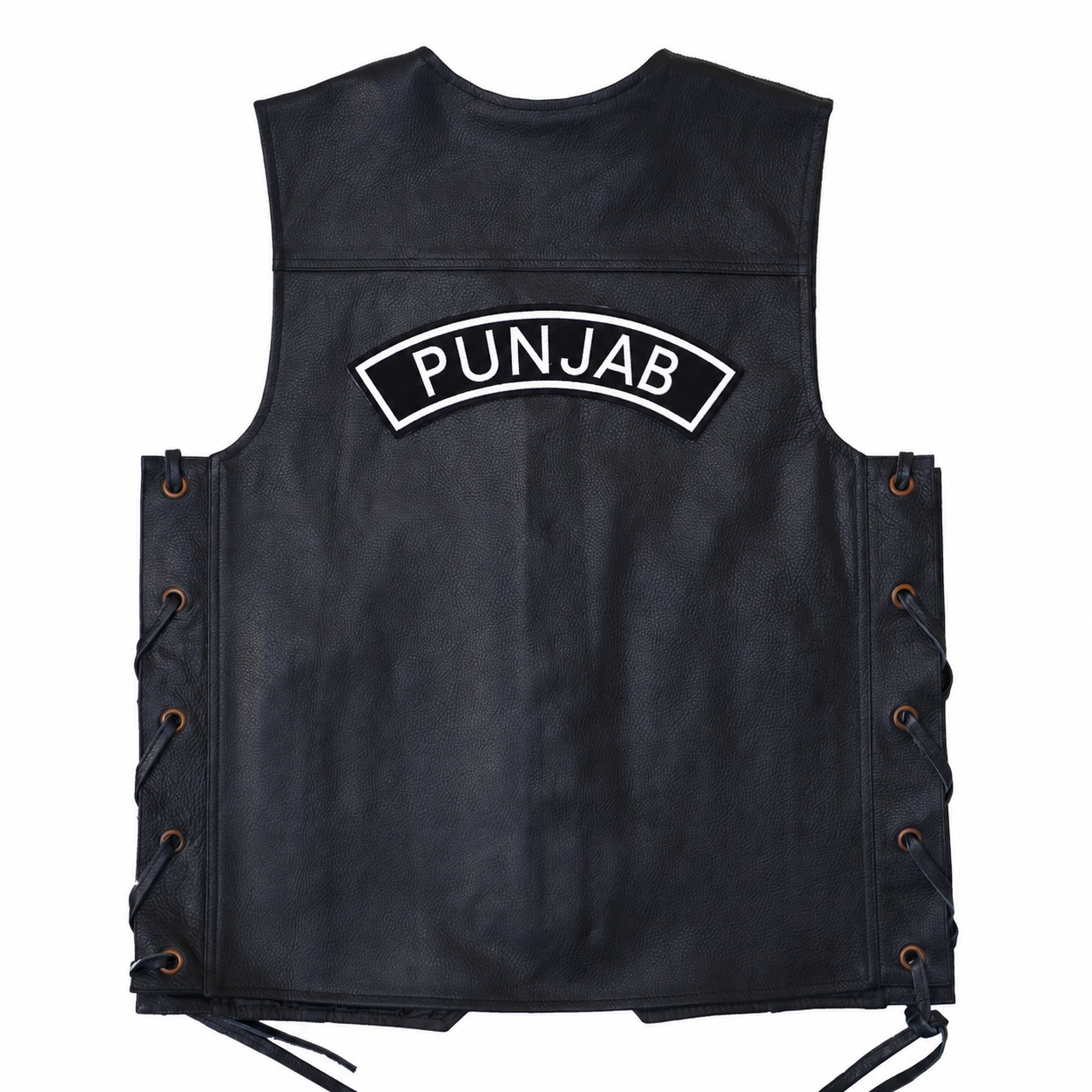 Punjab Top Curved State Back Embroidered Patch 2 × 10 Inch – Iron On / Sew On